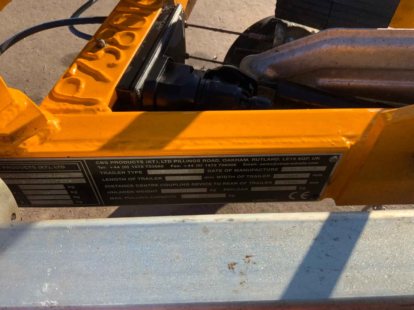 CBS Products CC-751-10 Cable Reel Trailer