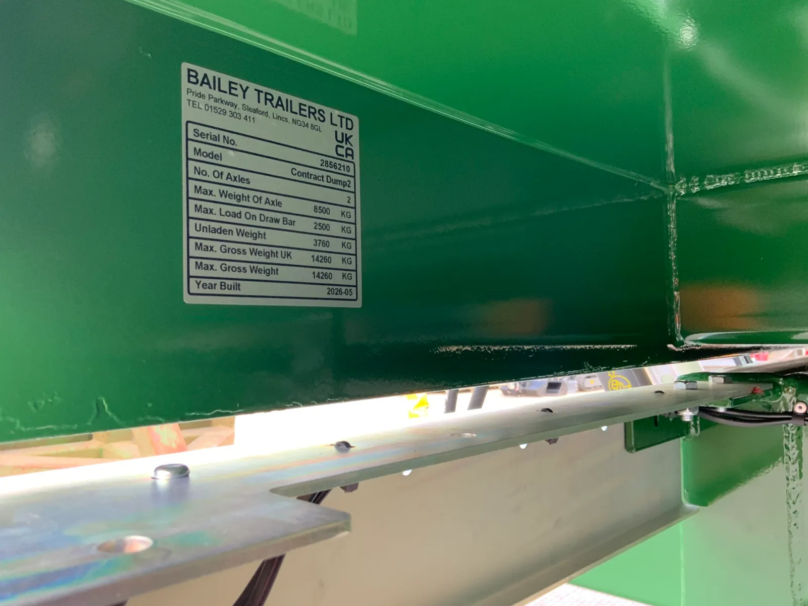 Bailey Trailers 10 Tonne Contract Dump